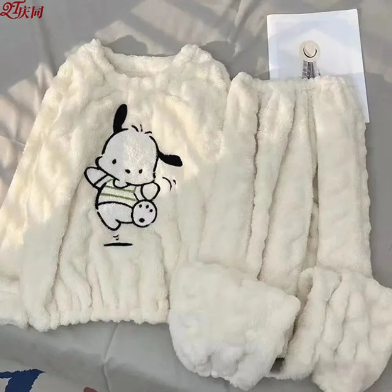 Sanrio Plush Kawaii Pajamas Suit Women's Autumn and Winter Thickened Simple Cute Pochacco Student Flannel Homewear
Sanrio Plush Kawaii Pajamas Suit Women's Autumn and Winter Thickened Simple Cute Pochacco Student Flannel Homewear