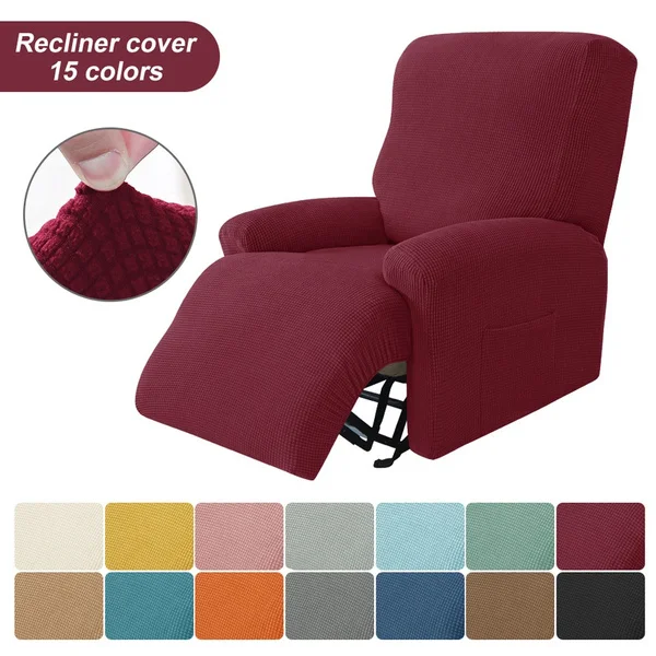 

Polar Fleece Recliner Cover Split Relax All-inclusive Lazy Boy Chair Cover Lounger Single Couch Sofa Slipcovers Armchair Covers