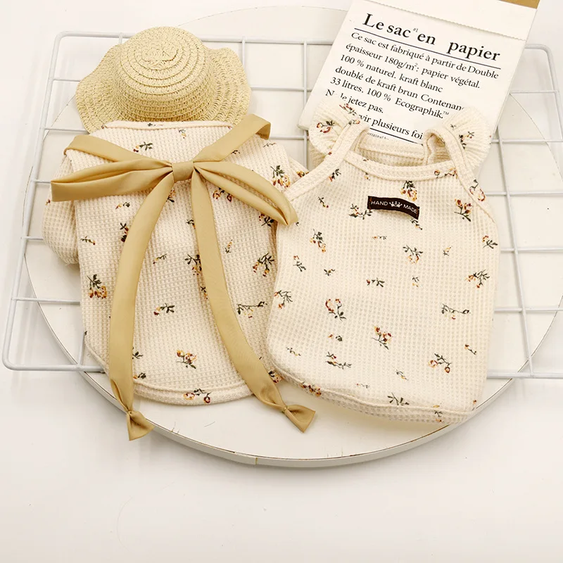 Floral Vest Pet Clothing Dogs Suspender Cat Dog Clothes Costume Small Sweet Kitten Print Cute Summer White Boy Girl Yorkshire
Floral Vest Pet Clothing Dogs Suspender Cat Dog Clothes Costume Small Sweet Kitten Print Cute Summer White Boy Girl Yorkshire