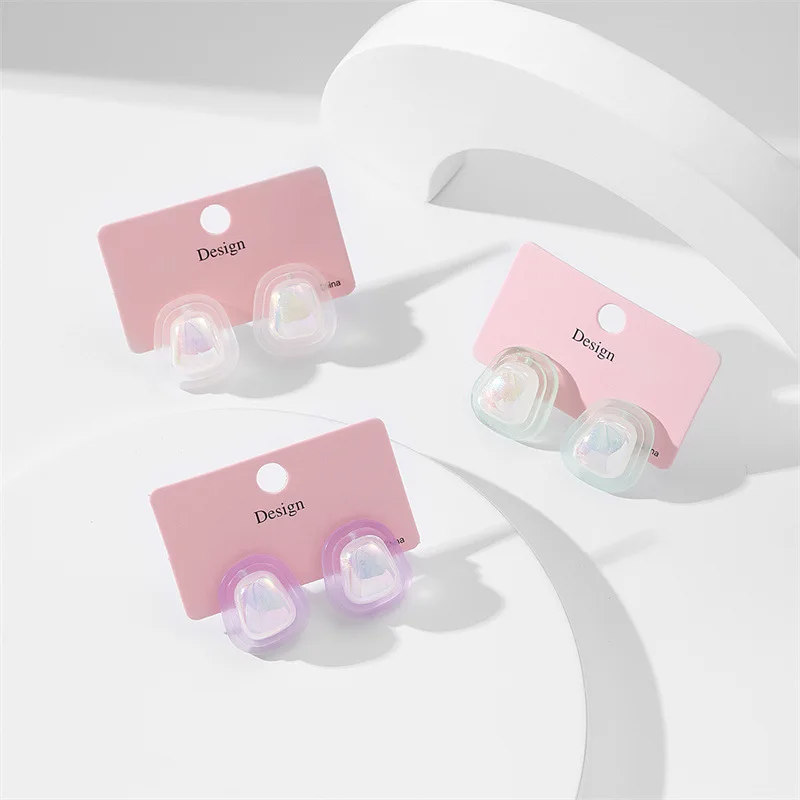 New Transparent Resin Geometric Irregular Stud Earrings For Women Girls Korean Elegant Pearl Earrings Wedding Bride Jewelry Gift
New Transparent Resin Geometric Irregular Stud Earrings For Women Girls Korean Elegant Pearl Earrings Wedding Bride Jewelry Gift