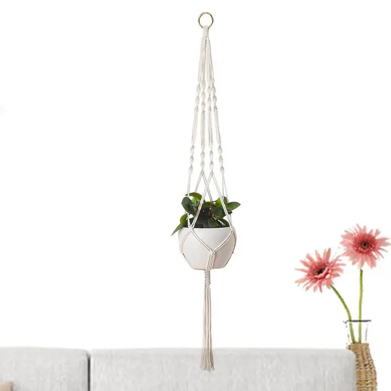 Macrame Plant Hanger Handmade Cotton Rope Hanging Flower Basket Flower Pots Holder For Home Balcony Window Decoration
Macrame Plant Hanger Handmade Cotton Rope Hanging Flower Basket Flower Pots Holder For Home Balcony Window Decoration
