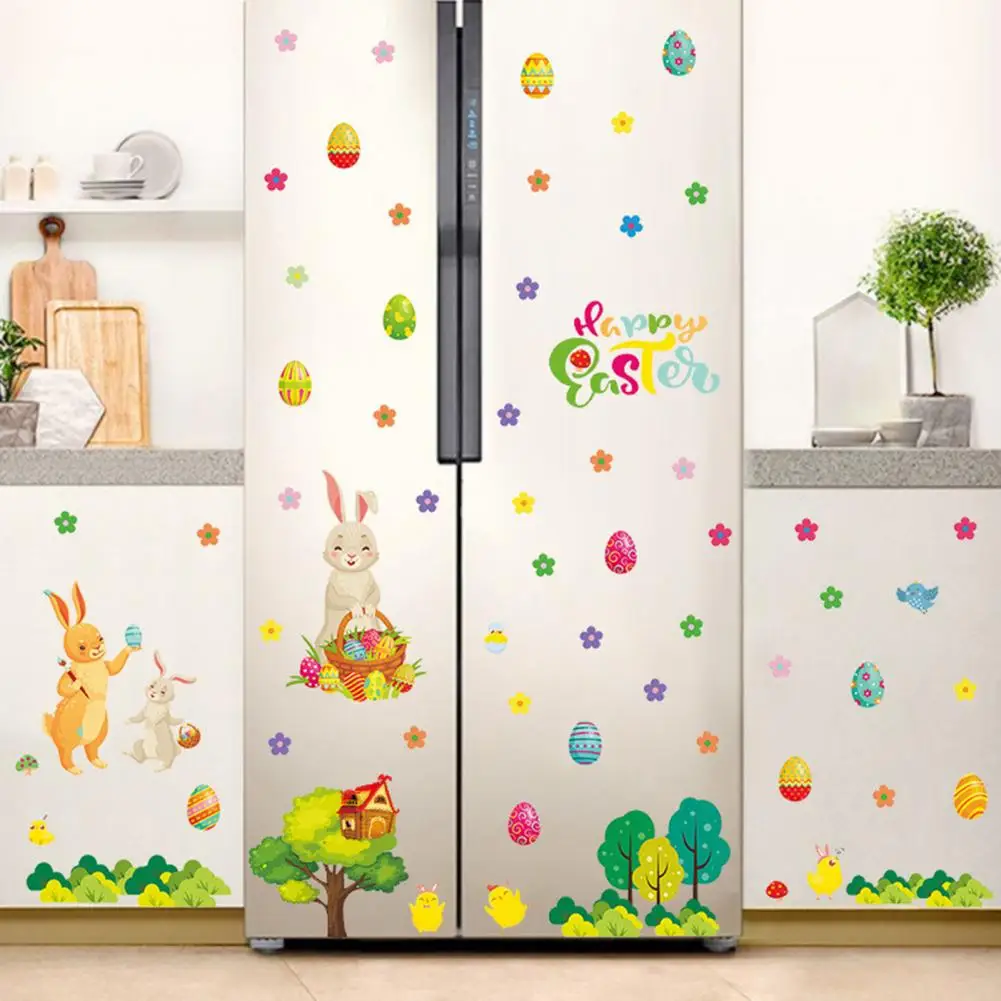 Glass Sticker Durable Easy to Paste Eye-catching Holiday Supplies Window Cling Easter Wall Decal
Glass Sticker Durable Easy to Paste Eye-catching Holiday Supplies Window Cling Easter Wall Decal