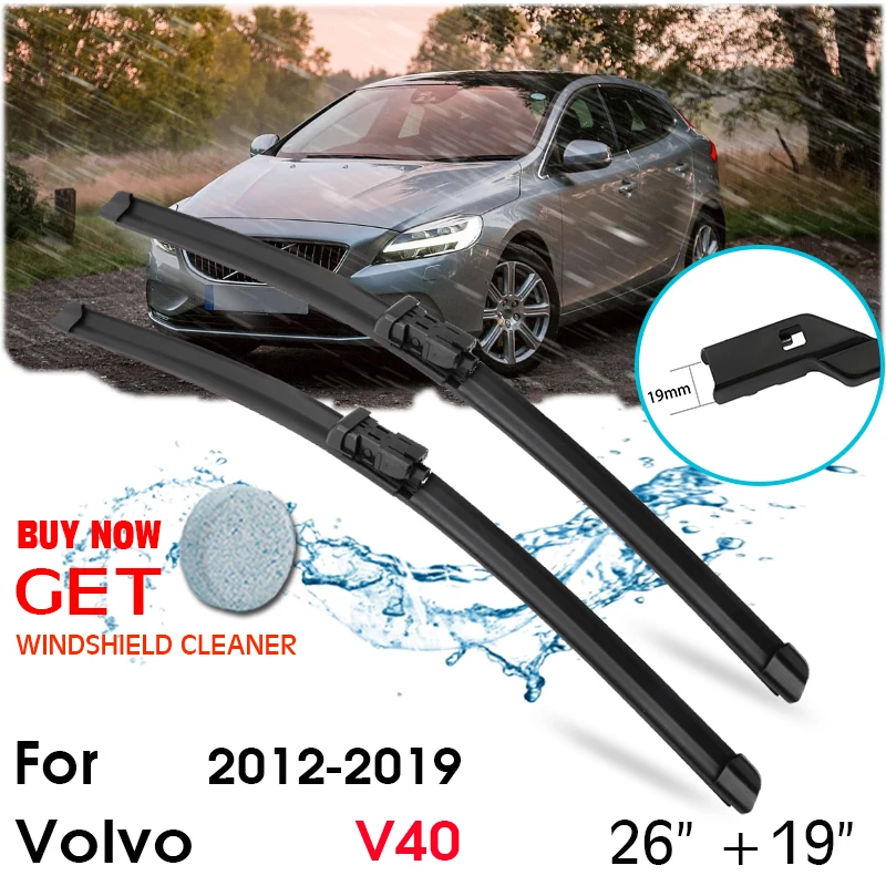 Car Wiper Blade Front Window Windshield Rubber Silicon Refill Wiper For Volvo V40 2012-2019 LHD / RHD 26"+19" Car Accessories
Car Wiper Blade Front Window Windshield Rubber Silicon Refill Wiper For Volvo V40 2012-2019 LHD / RHD 26"+19" Car Accessories