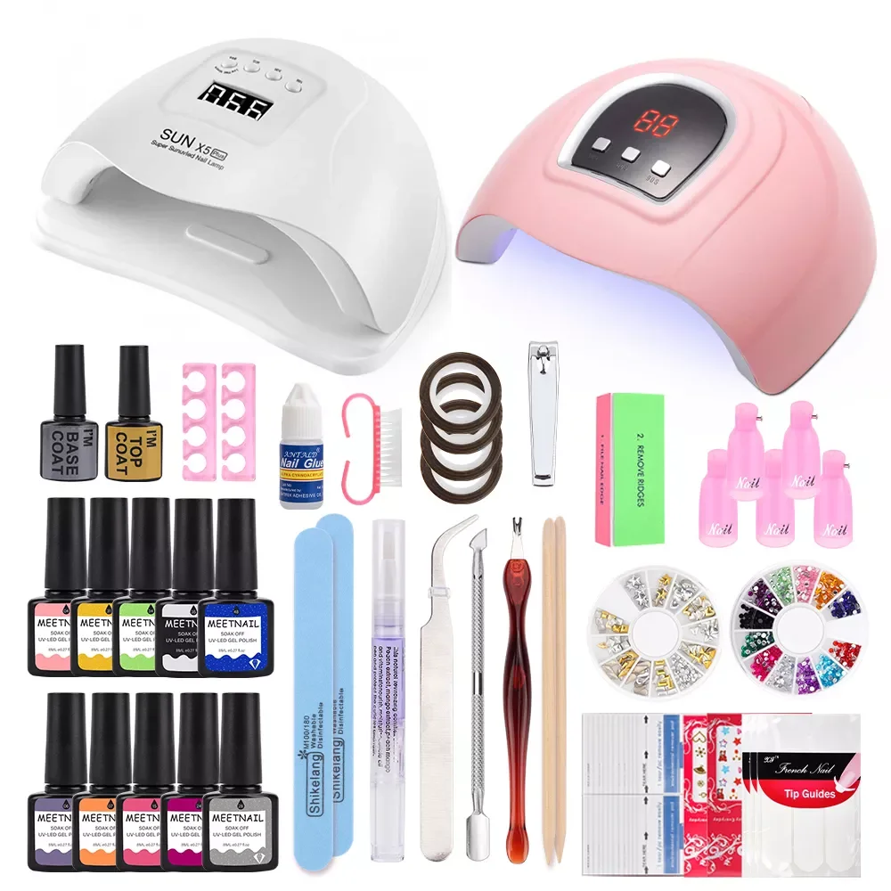 Nail Set UV LED Lamp 10pcs Gel Polish Colors Nail Decoration Glitter Manicure Tools Acrylic Gel Nail Art Kits Pedicure Accessory
Nail Set UV LED Lamp 10pcs Gel Polish Colors Nail Decoration Glitter Manicure Tools Acrylic Gel Nail Art Kits Pedicure Accessory