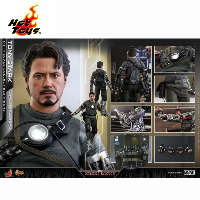 

In Stock Hottoys 1/6TH MMS581 Tony Stark Iron Man Marvel Original Anime Action Figures Collectible Model Toys