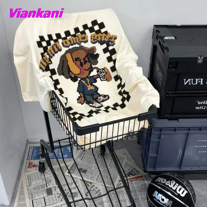 Women T-shirt Cartoon Pixel Creative Fun Printing Short-sleeved Tops Women's High Street Hip-hop y2k design sense niche T-shirts
Women T-shirt Cartoon Pixel Creative Fun Printing Short-sleeved Tops Women's High Street Hip-hop y2k design sense niche T-shirts
