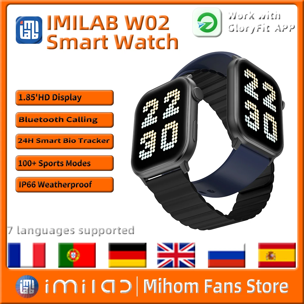 2022 New IMILAB W02 Smart Watch Man Women Smartwatch 280mAh Long Battery 1.85'' Sports Steps Calorie Activity Fitness Tracker
2022 New IMILAB W02 Smart Watch Man Women Smartwatch 280mAh Long Battery 1.85'' Sports Steps Calorie Activity Fitness Tracker