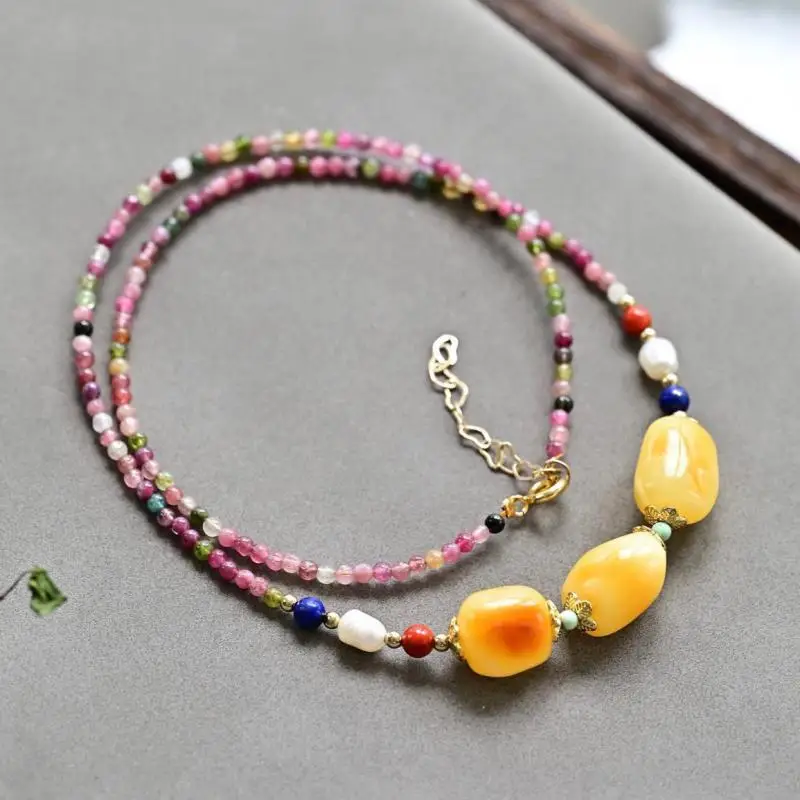 Ожерелье женское из натурального янтарного камня, изысканное Ювелирное Украшение с исцеляющим драгоценным камнем, из натурального Балтийс... 
Ожерелье женское из натурального янтарного камня, изысканное Ювелирное Украшение с исцеляющим драгоценным камнем, из натурального Балтийс...