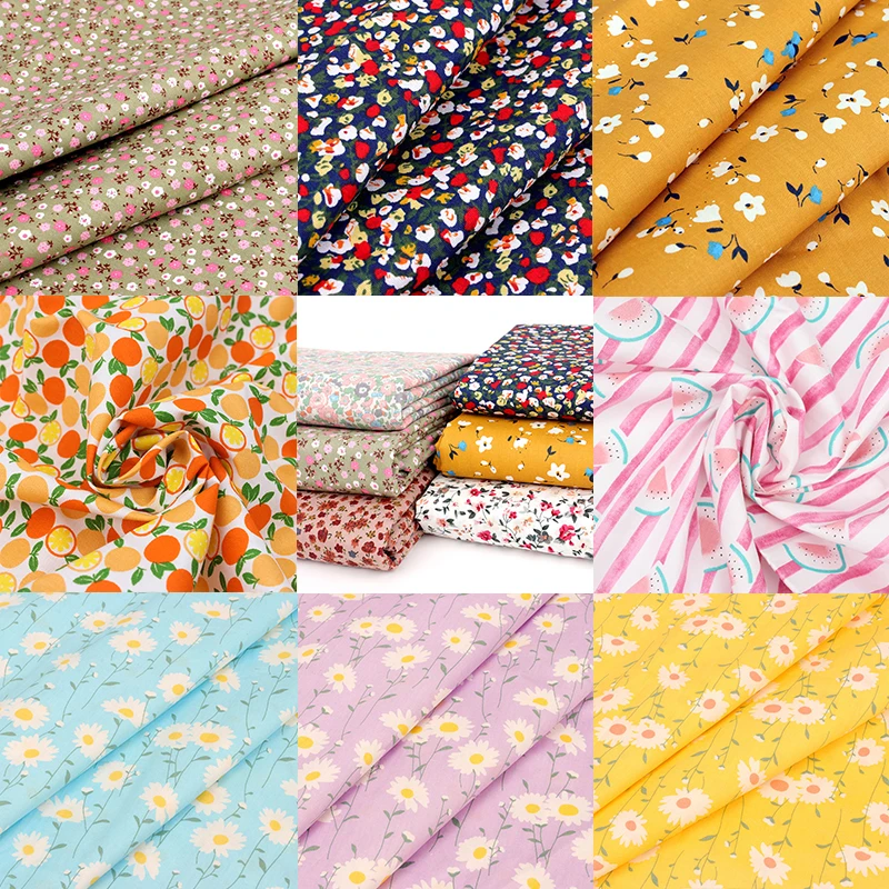 45*145cm Flowers Print Pure Cotton Fabrics By The Meter for Sewing Clothes Quilting Crafting DIY Making Home Textile
45*145cm Flowers Print Pure Cotton Fabrics By The Meter for Sewing Clothes Quilting Crafting DIY Making Home Textile