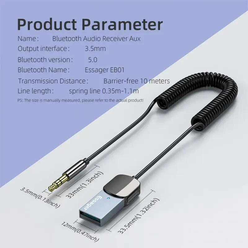 Приемник Essager Bluetooth 5,0 для телефона, 3,5 мм, разъем 3,5, Aux, аудио, музыкальный передатчик, компьютерные аппаратные кабели
Приемник Essager Bluetooth 5,0 для телефона, 3,5 мм, разъем 3,5, Aux, аудио, музыкальный передатчик, компьютерные аппаратные кабели