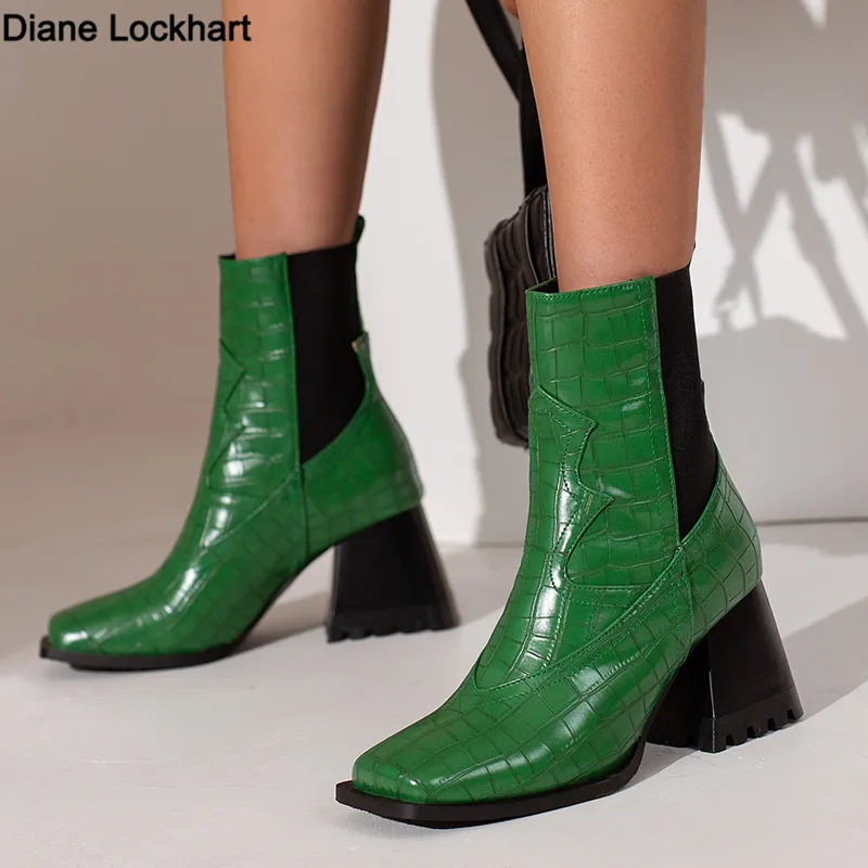 2022 Fall/Winter Shoes Women High heel Ankle Boots Square Toe Thick Heel Ladies Shoes Solid Chelsea Boots Casual Women Boots
2022 Fall/Winter Shoes Women High heel Ankle Boots Square Toe Thick Heel Ladies Shoes Solid Chelsea Boots Casual Women Boots