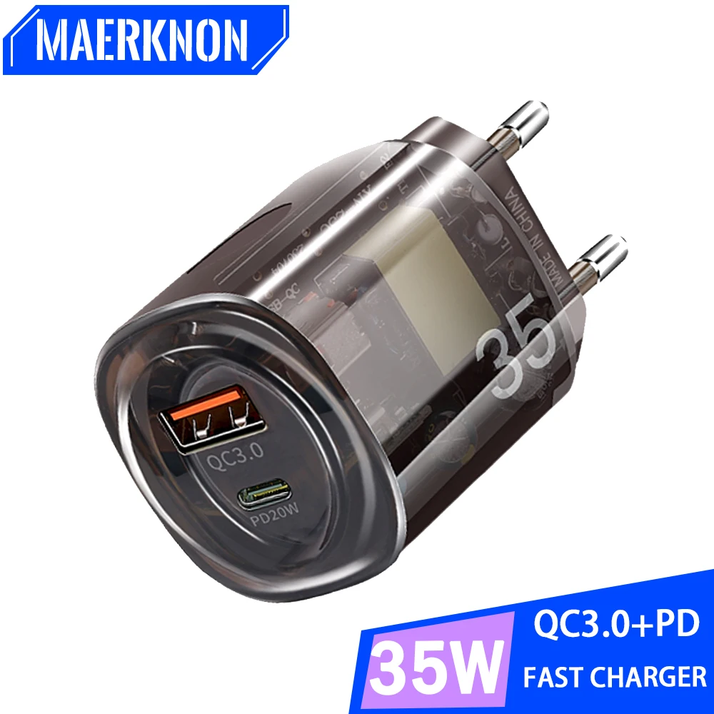 35W USB Charger Quick Charger 3.0 Type C Fast Charging Mobile Phone Adapter For iPhone 15 Samsung Xiaomi Huawei USB Wall Charger
35W USB Charger Quick Charger 3.0 Type C Fast Charging Mobile Phone Adapter For iPhone 15 Samsung Xiaomi Huawei USB Wall Charger