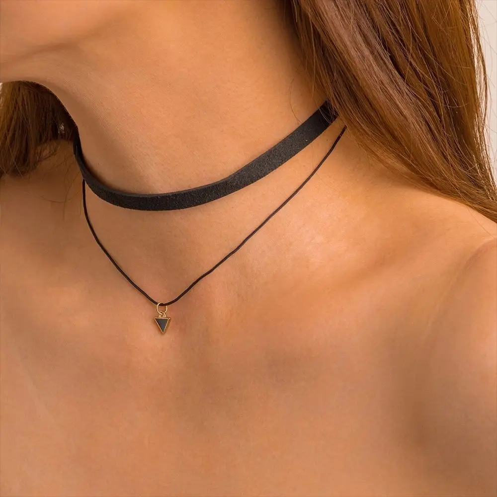 Women Double Deck Minimalist Personality Triangle Geometric Fashion Temperament Sexy Metal Zinc Alloy Necklaces Jewelry Gifts
Women Double Deck Minimalist Personality Triangle Geometric Fashion Temperament Sexy Metal Zinc Alloy Necklaces Jewelry Gifts