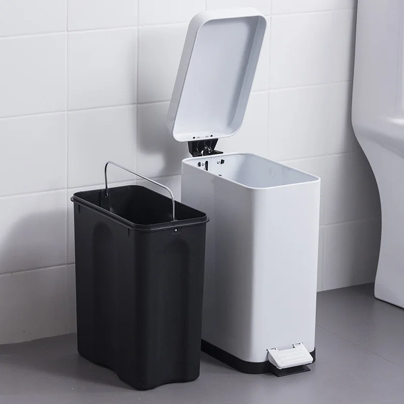 20L/15L Creative Ladder Trash Can Household Narrow Metal Trash Can with Cover Kitchen Living Room Bathroom Trash Can Automatic
20L/15L Creative Ladder Trash Can Household Narrow Metal Trash Can with Cover Kitchen Living Room Bathroom Trash Can Automatic