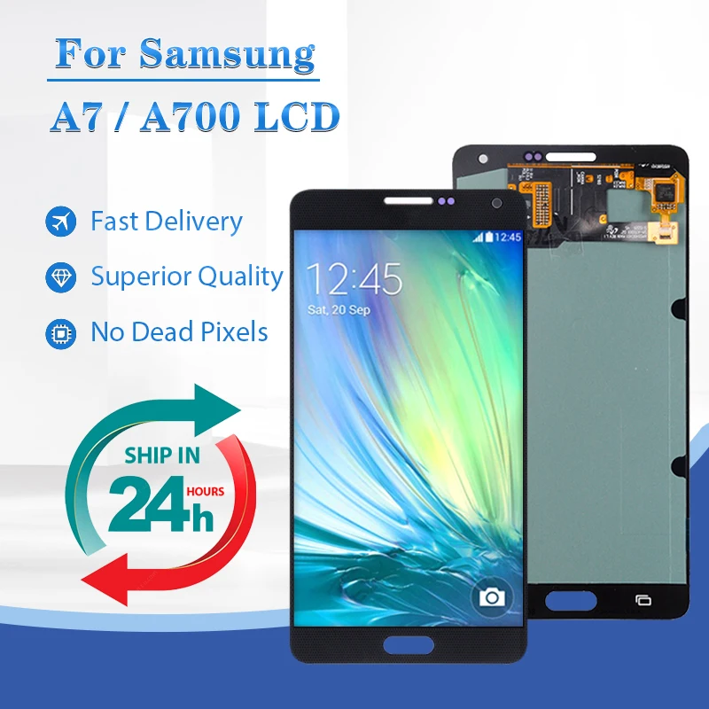 OLED A700 Screen For Samsung Galaxy A7 2015 Lcd A700F Display Panel Touch Digitizer Assembly Free Ship With Tools Brand New
OLED A700 Screen For Samsung Galaxy A7 2015 Lcd A700F Display Panel Touch Digitizer Assembly Free Ship With Tools Brand New