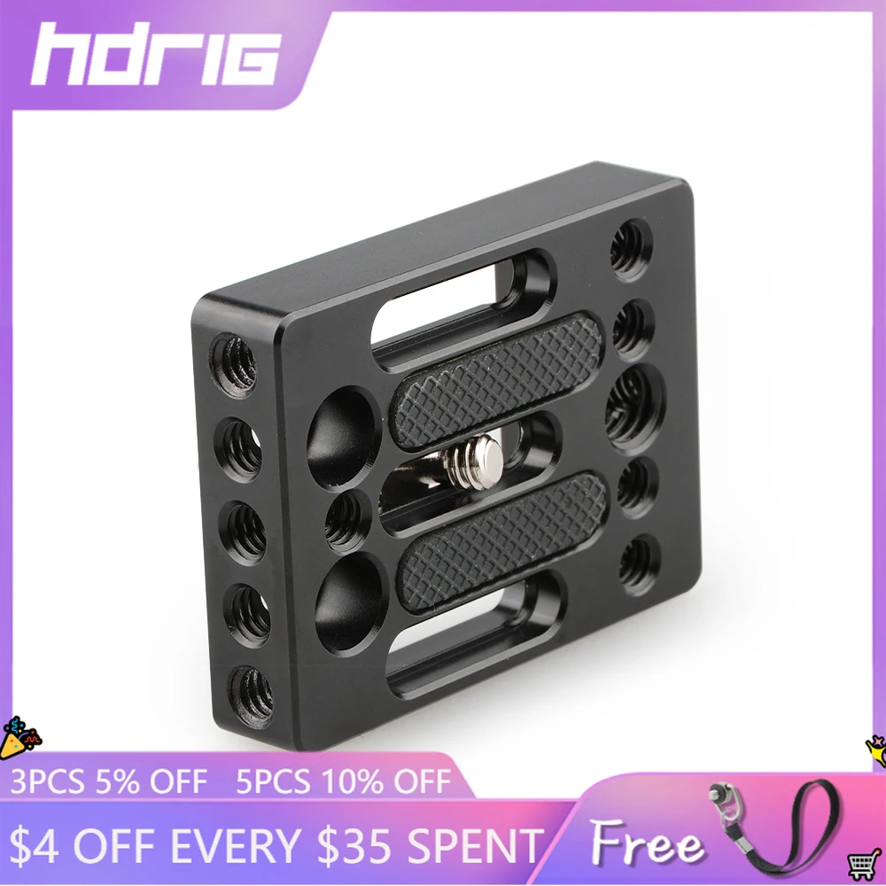 HDRIG DSLR Camera Baseplate for Cage Rig (Universal) For Sony Canon MarkII Nikon Dslr Camera
HDRIG DSLR Camera Baseplate for Cage Rig (Universal) For Sony Canon MarkII Nikon Dslr Camera