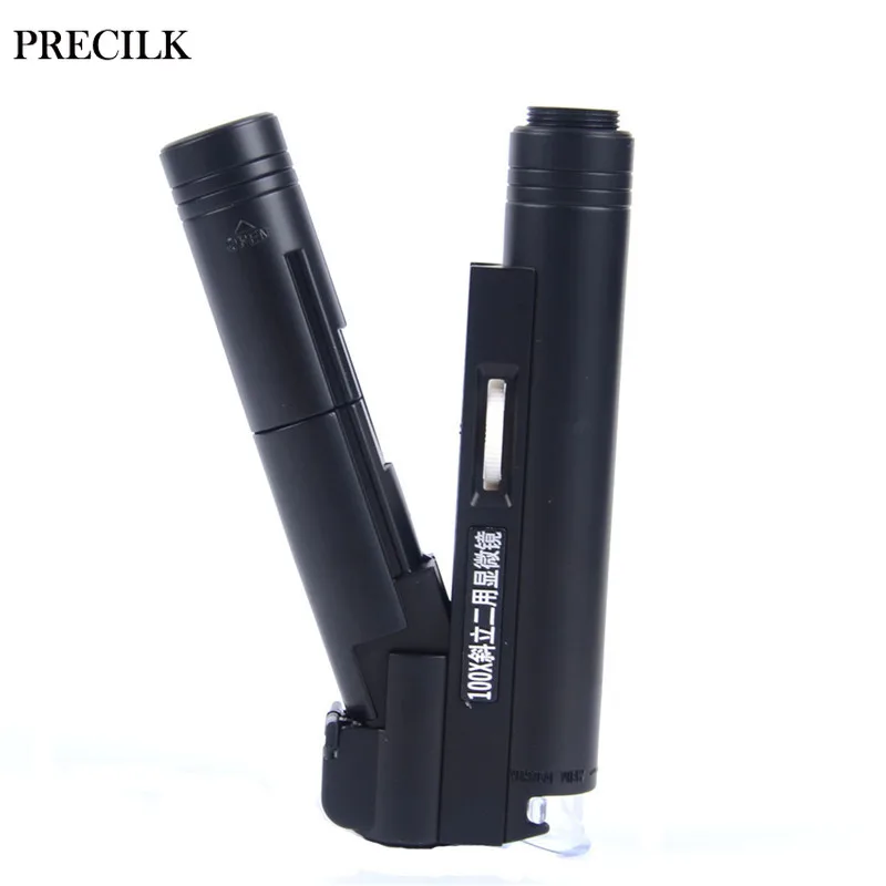 1 LED Light Printing Outlets 100X Handheld Microscope Jewelry Magnifying Glass Jeweler Eye Loupe Repair Magnifier Microscopio
1 LED Light Printing Outlets 100X Handheld Microscope Jewelry Magnifying Glass Jeweler Eye Loupe Repair Magnifier Microscopio