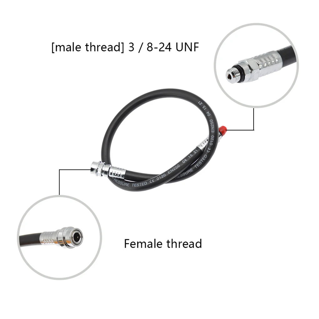 BCD Low-Pressure Pipe Hose Backup Regulator Inflator Rubber Tube High Resilience Breath Devices Gifts 26inch(66CM)
BCD Low-Pressure Pipe Hose Backup Regulator Inflator Rubber Tube High Resilience Breath Devices Gifts 26inch(66CM)