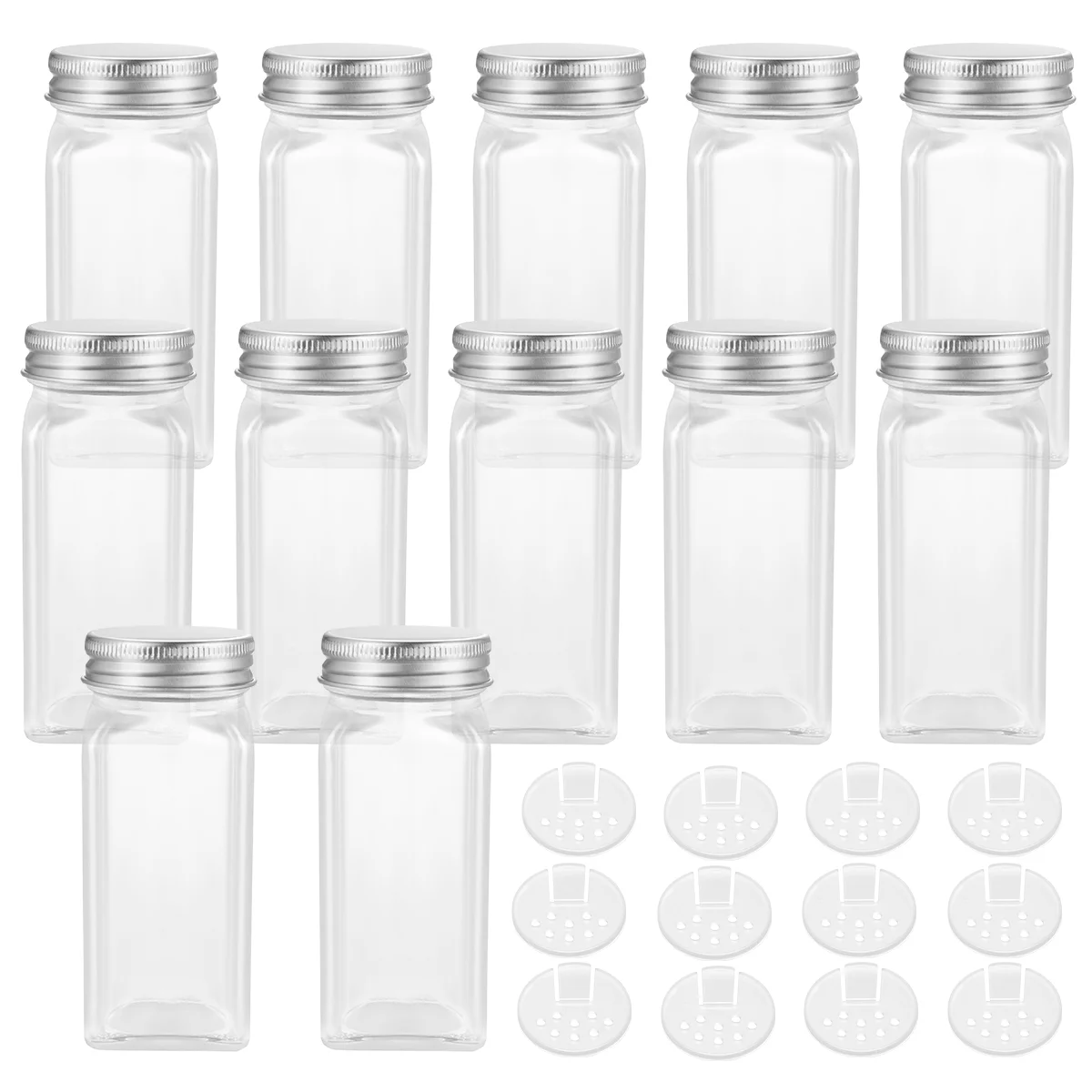 BESTONZON 12PCS Spice Jars Square Containers Seasoning Bottle Kitchen and Outdoor Camping Condiment Containers with Cover
BESTONZON 12PCS Spice Jars Square Containers Seasoning Bottle Kitchen and Outdoor Camping Condiment Containers with Cover