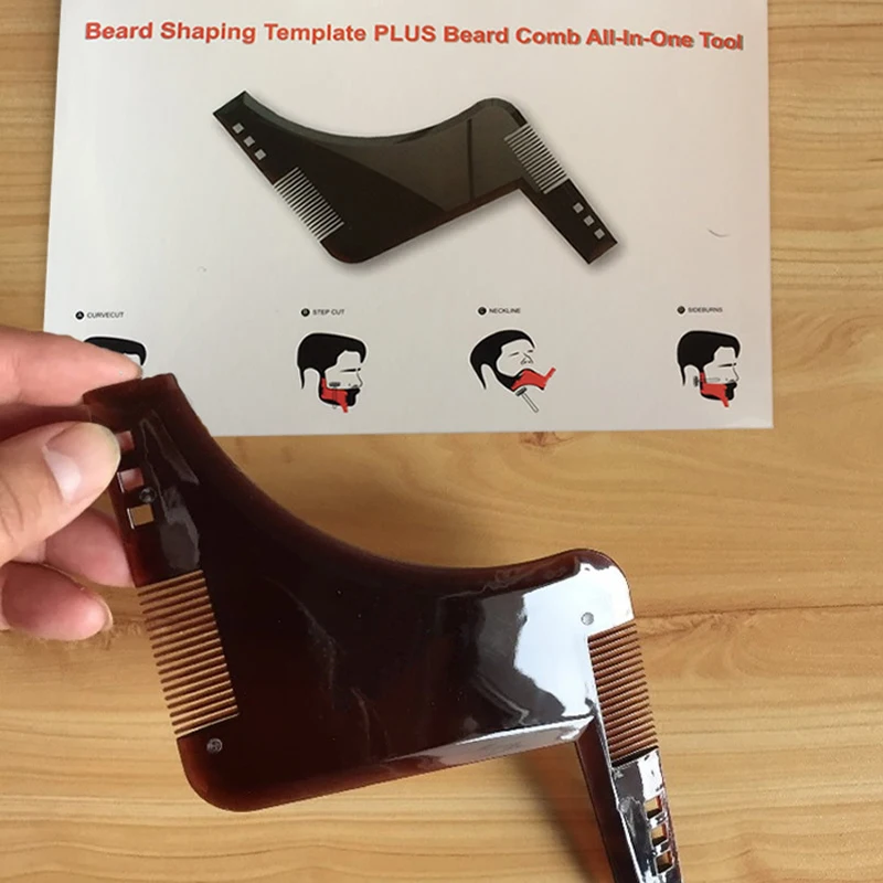 1PCS All-In-One Tool ABS Comb PLUS Beard Comb Beard Shaping Styling Template Combs for Hair Beard Trim Template
1PCS All-In-One Tool ABS Comb PLUS Beard Comb Beard Shaping Styling Template Combs for Hair Beard Trim Template