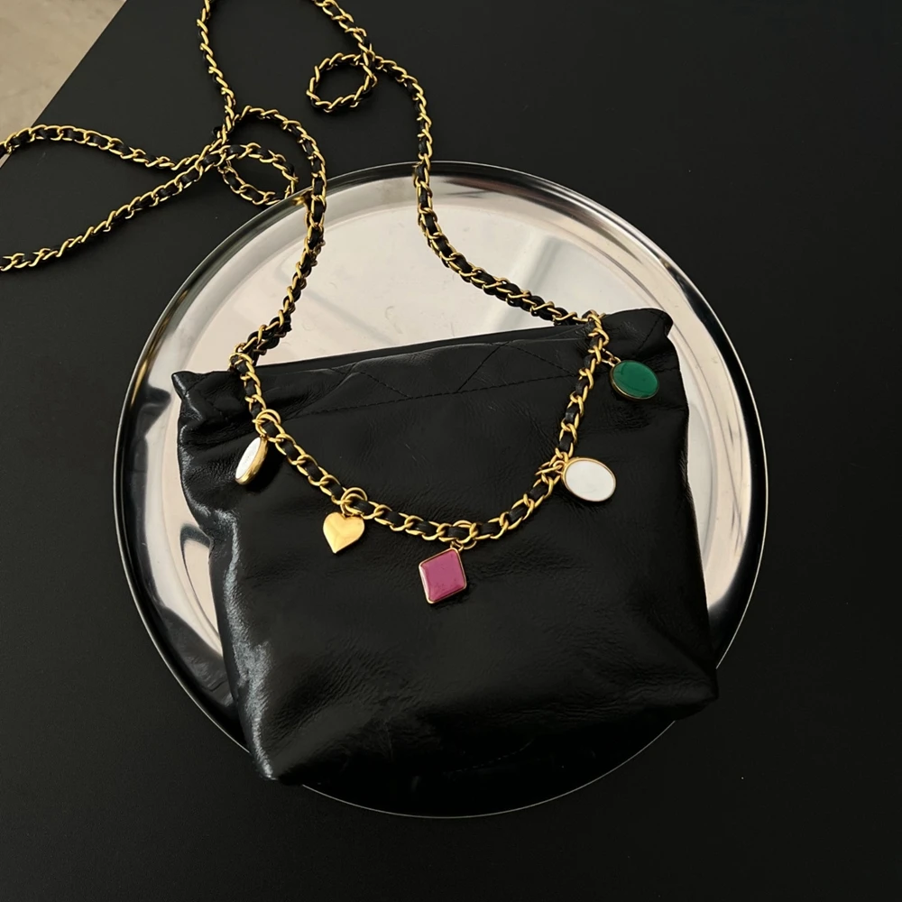 High Quality Fashion Simple Bucket Bag\Handbag Women Genuine Leather Tote Chains Real Cowhide Leather Shoulder Crossbody Bag
High Quality Fashion Simple Bucket Bag\Handbag Women Genuine Leather Tote Chains Real Cowhide Leather Shoulder Crossbody Bag