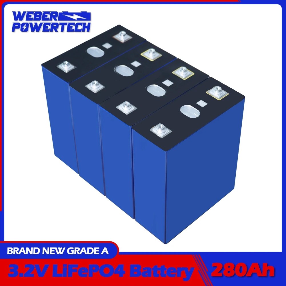 4/8/16/20/32/48/64PCS 3.2V 280Ah LiFePO4 Battery New Rechargeable Lithium Cells for Home Solar Energy System Boats RV Golf Cart
4/8/16/20/32/48/64PCS 3.2V 280Ah LiFePO4 Battery New Rechargeable Lithium Cells for Home Solar Energy System Boats RV Golf Cart