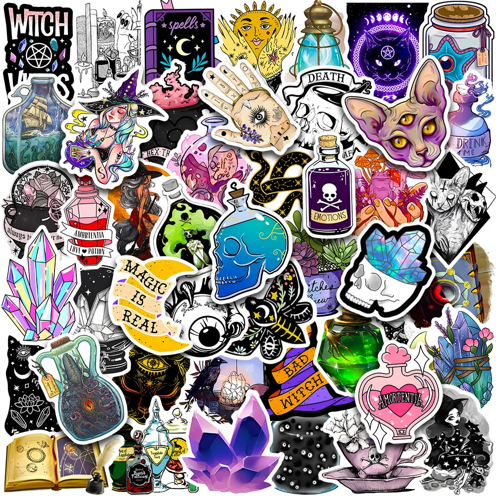 10/30/50/100pcs Gothic Magic Witch Apothecary Pharmacist Anime Stickers for Laptop Phone Tablet Graffiti PVC Kids Sticker Decals
10/30/50/100pcs Gothic Magic Witch Apothecary Pharmacist Anime Stickers for Laptop Phone Tablet Graffiti PVC Kids Sticker Decals