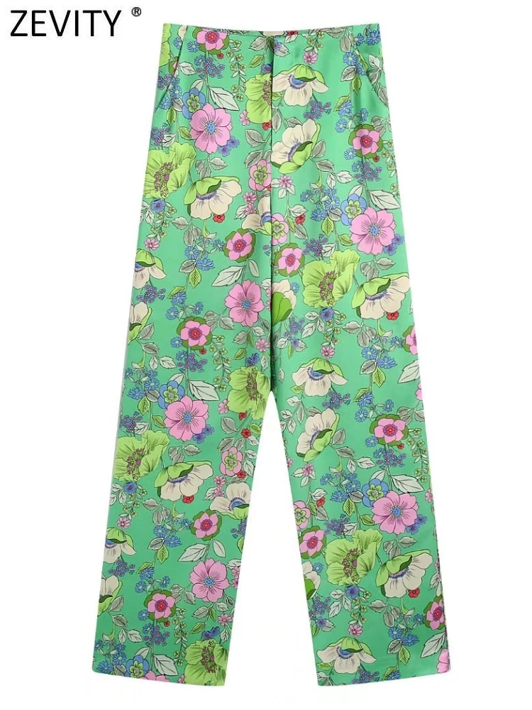 Zevity Women Fashion Floral Print Soft Satin Slim Pants Female Chic Zipper Fly Casual Long Trousers Pantalones Mujer P1296
Zevity Women Fashion Floral Print Soft Satin Slim Pants Female Chic Zipper Fly Casual Long Trousers Pantalones Mujer P1296