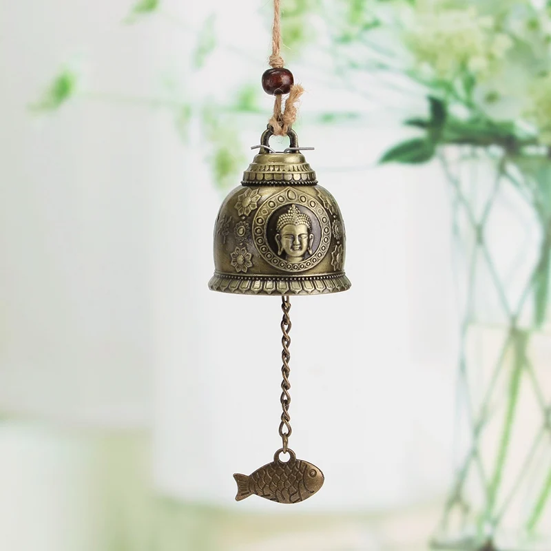 Retro Buddha Statue Pattern Bell Blessing Feng Shui Wind Chime Car Crafts Hanging Decoration for Good Luck Fortune Home
Retro Buddha Statue Pattern Bell Blessing Feng Shui Wind Chime Car Crafts Hanging Decoration for Good Luck Fortune Home