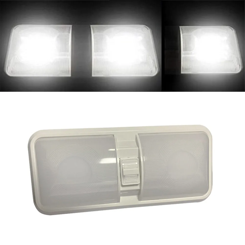 12V Car Interior Lights Double-sided 48LED IP68 RV Camper Boat Ceiling Light Reading Light 800lm Adjustable Light Equippments
12V Car Interior Lights Double-sided 48LED IP68 RV Camper Boat Ceiling Light Reading Light 800lm Adjustable Light Equippments