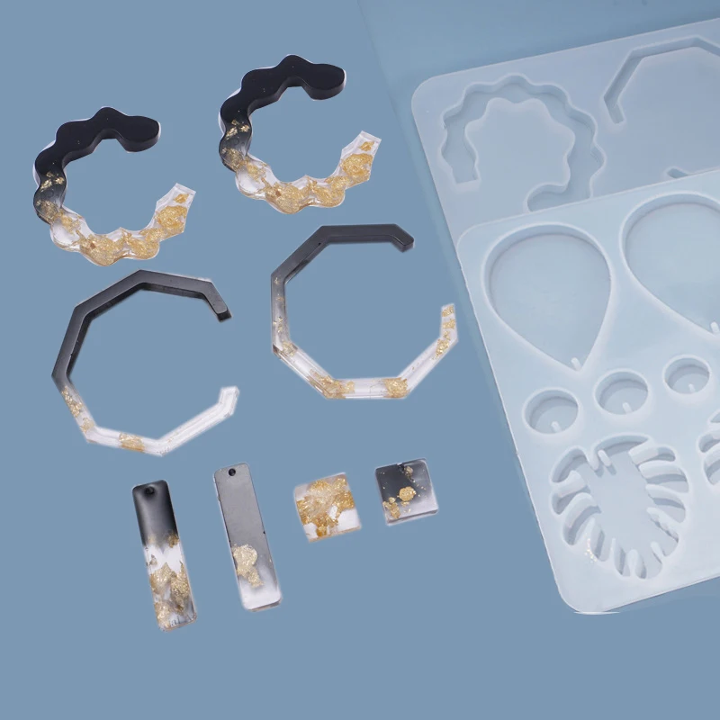 2Pcs Earrings Pendant Earrings Ornaments Homemade Jewelry Whole Board Silicone Mold DIY Crystal Epoxy Mold
2Pcs Earrings Pendant Earrings Ornaments Homemade Jewelry Whole Board Silicone Mold DIY Crystal Epoxy Mold