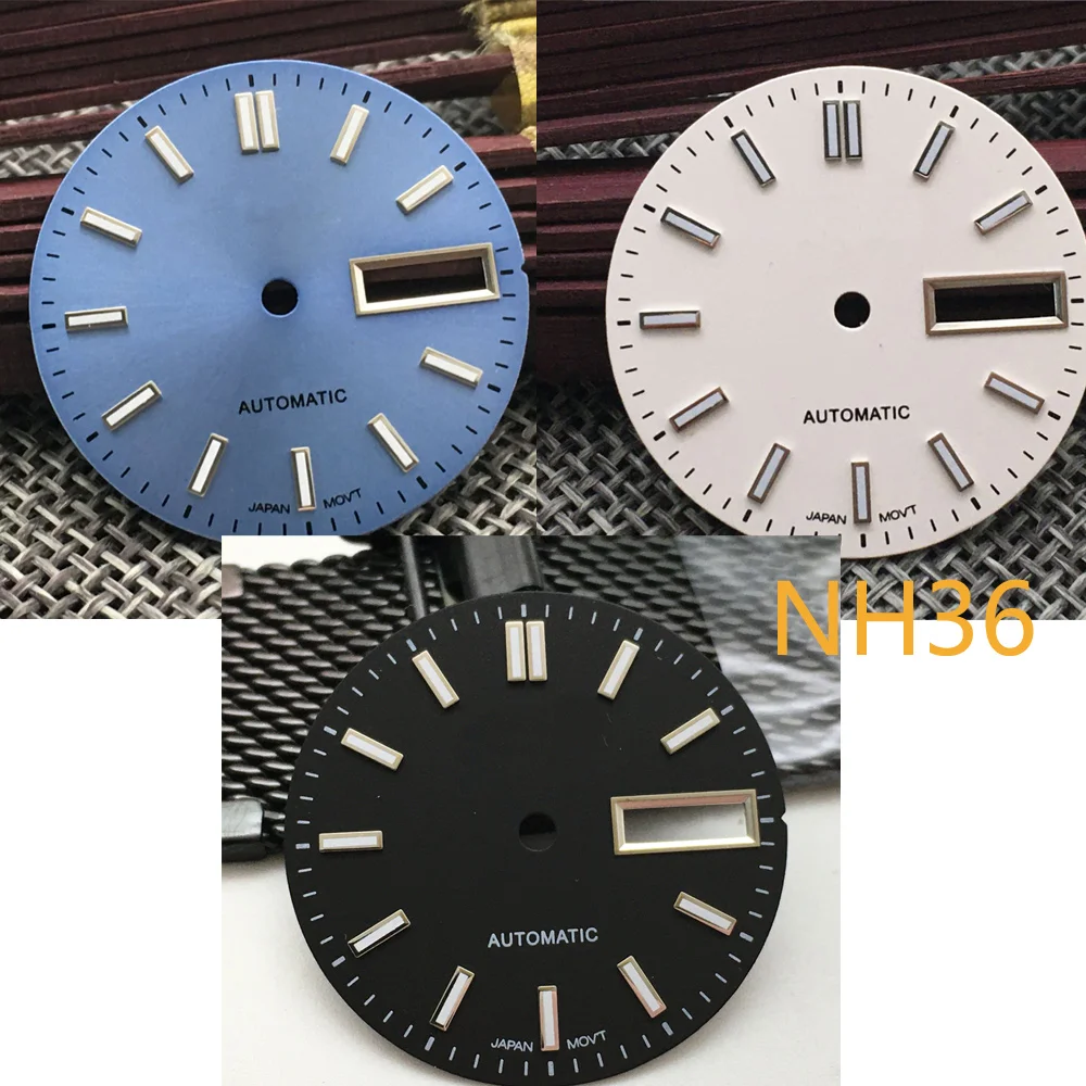 28.5mm watch dial green luminous dial for NH36A automatic movement trim dial with S logo dial s39
28.5mm watch dial green luminous dial for NH36A automatic movement trim dial with S logo dial s39
