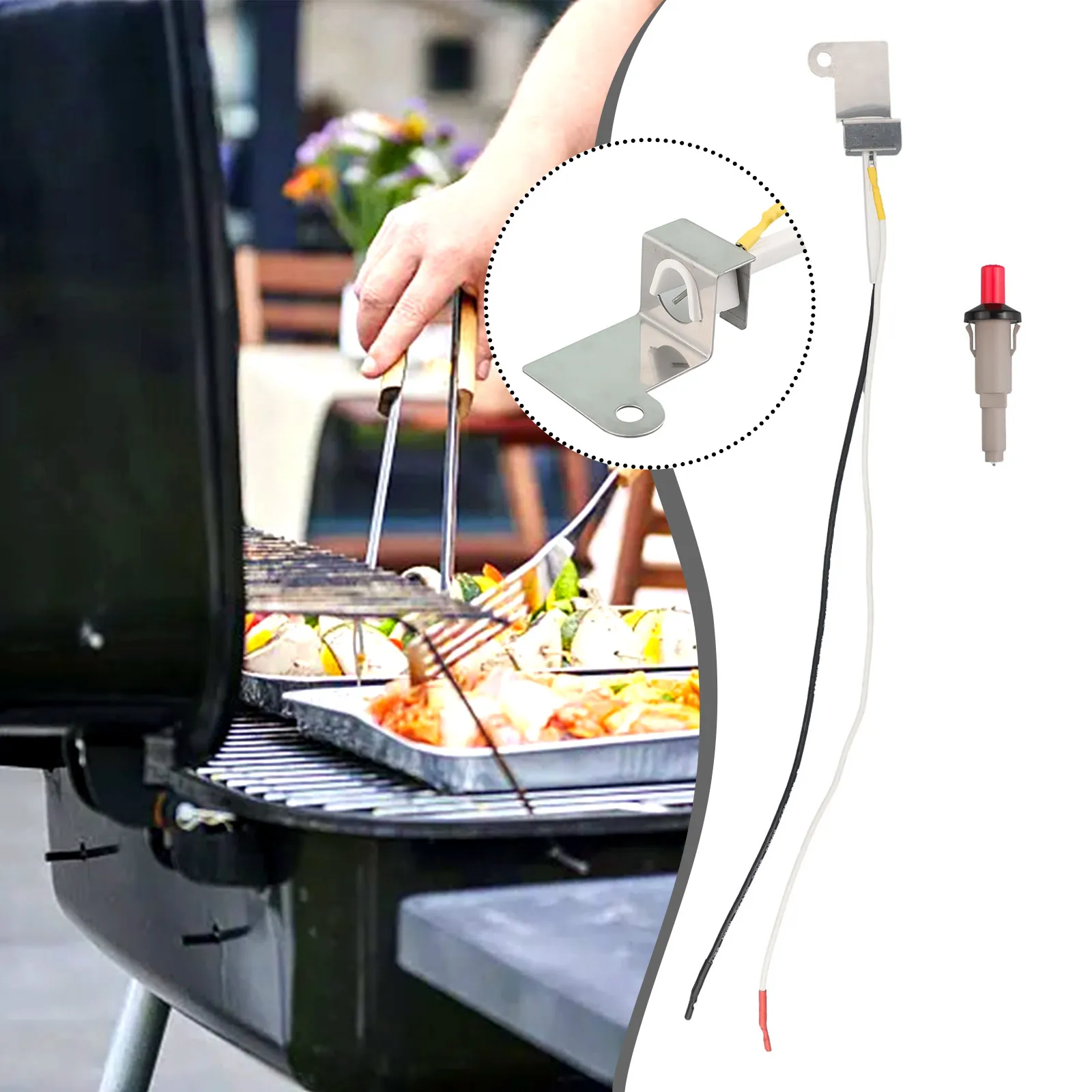 60092 Gas Burner Ignition Kit For Weber Q300 Q3000 Replacement Gas Collector Ignition Chamber Outdoor BBQ Grill Cooking
60092 Gas Burner Ignition Kit For Weber Q300 Q3000 Replacement Gas Collector Ignition Chamber Outdoor BBQ Grill Cooking