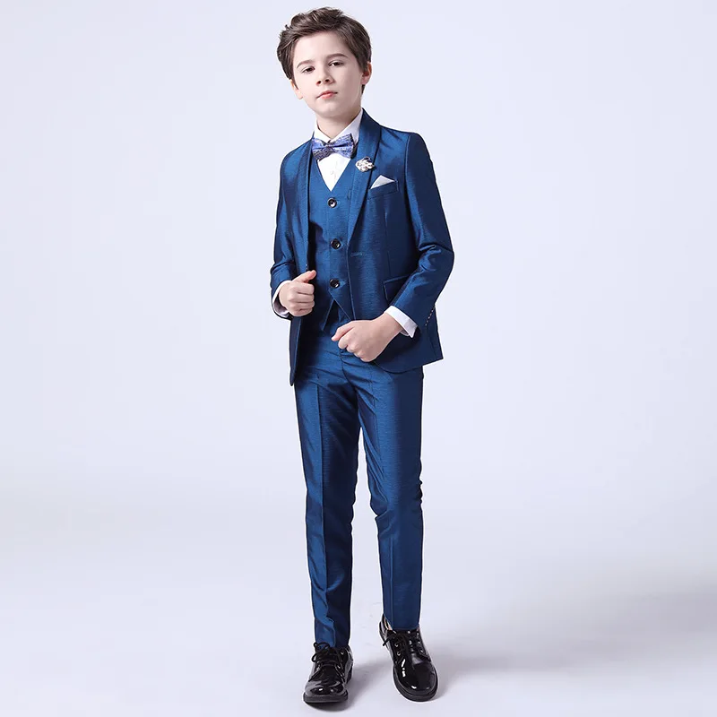 Children Formal Solid Color Suit Set Flower Boys Wedding Party Performance Dress Costume Kids Blazer Vest Pants Clothes Set
Children Formal Solid Color Suit Set Flower Boys Wedding Party Performance Dress Costume Kids Blazer Vest Pants Clothes Set