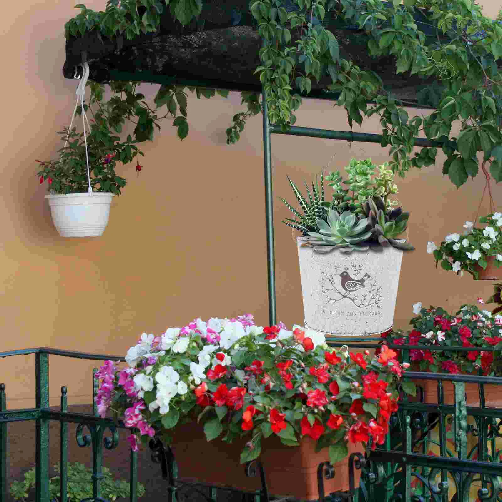 Flower Pots Hanging Bucket Planter Metal Iron Vaseholder Pot Wall Garden Vintage Decorative Rustic Succulent Geometric Retro
Flower Pots Hanging Bucket Planter Metal Iron Vaseholder Pot Wall Garden Vintage Decorative Rustic Succulent Geometric Retro