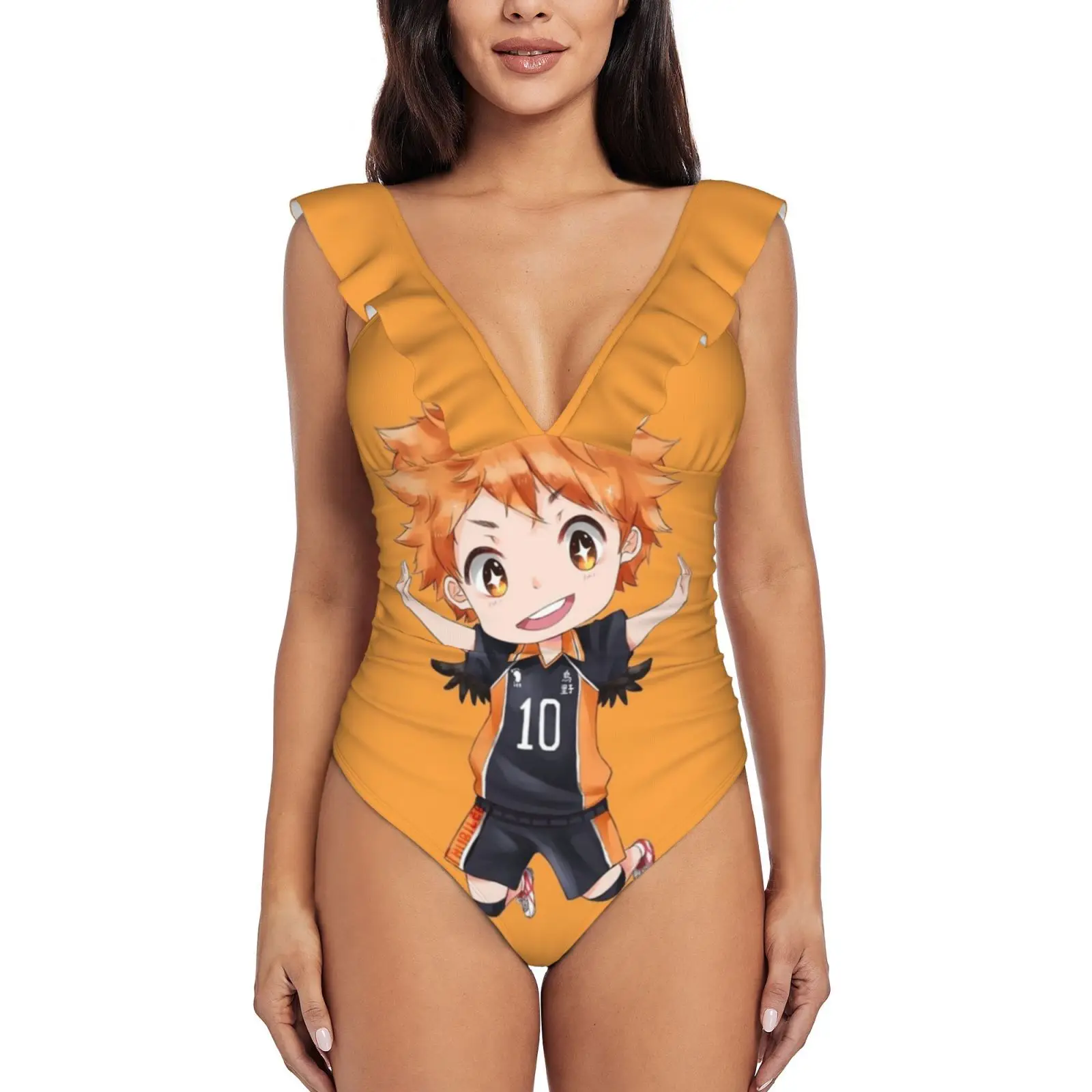 Сексуальный слитный купальник Haikyu Hinata Shoyo Chibi, женский купальник с оборками, Женский монокини с принтом, женская пляжная одежда Haikyuu Haikyu
Сексуальный слитный купальник Haikyu Hinata Shoyo Chibi, женский купальник с оборками, Женский монокини с принтом, женская пляжная одежда Haikyuu Haikyu