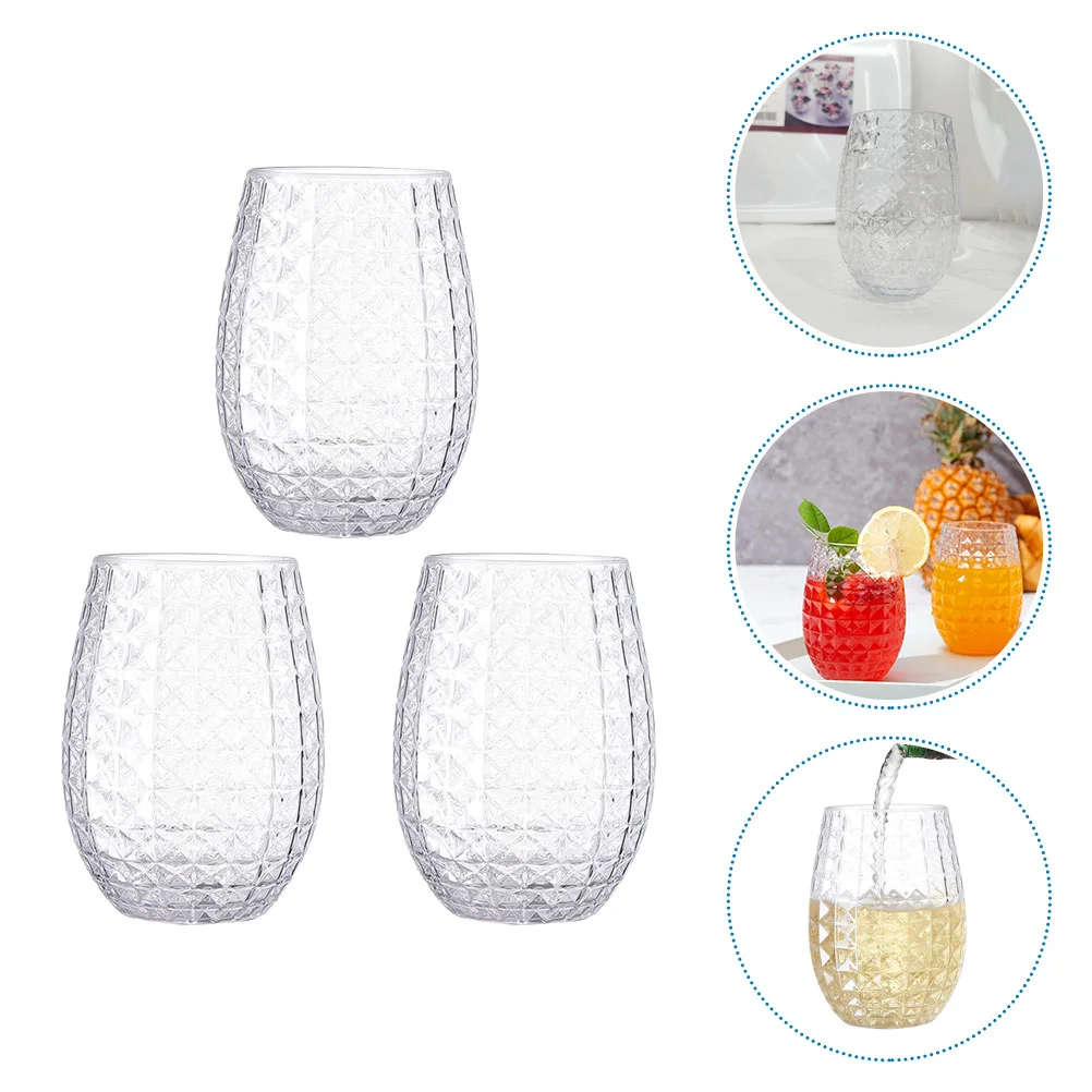 3 Pcs Plastic Drink Cups Glasses Disposable Wedge Shape Parties Party The Pet Drinking Reusable
3 Pcs Plastic Drink Cups Glasses Disposable Wedge Shape Parties Party The Pet Drinking Reusable