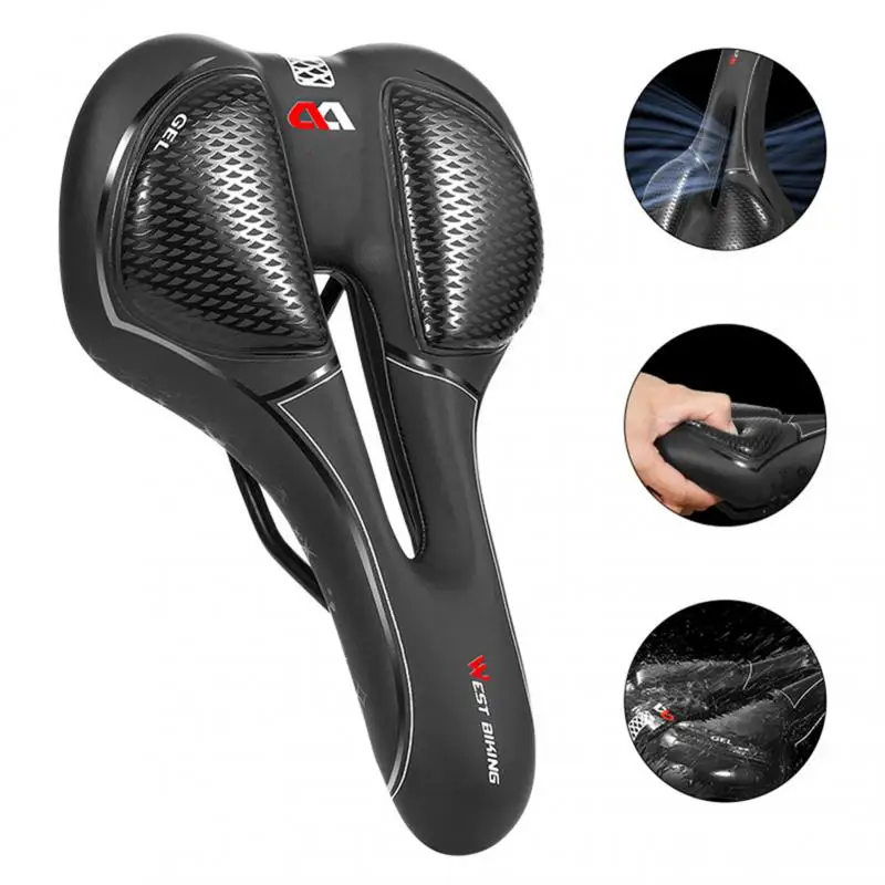 WEST BIKING Bike Saddle MTB Mountain Road Bike Seat PU Leather Gel Filled Cycling Cushion Comfortable Shockproof Bicycle Saddle
WEST BIKING Bike Saddle MTB Mountain Road Bike Seat PU Leather Gel Filled Cycling Cushion Comfortable Shockproof Bicycle Saddle