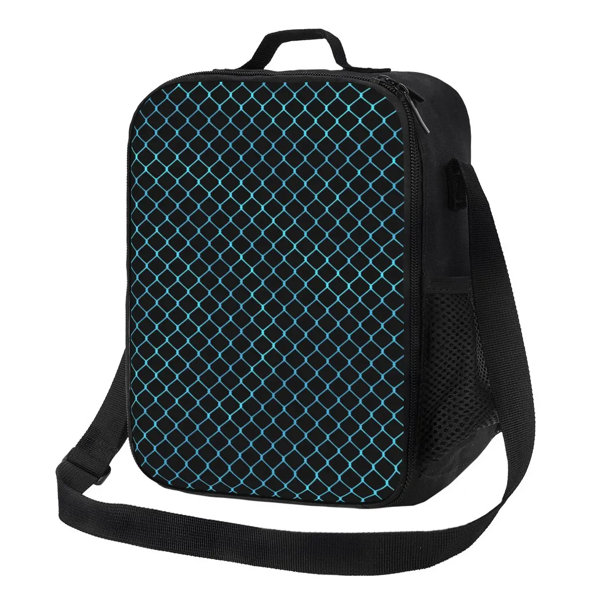 Elegant Chain Link Lunch Bag Blue Mesh Print Beach Lunch Box For Girls Fun Print Thermal Lunch Bags Oxford Cooler Bag 
Elegant Chain Link Lunch Bag Blue Mesh Print Beach Lunch Box For Girls Fun Print Thermal Lunch Bags Oxford Cooler Bag