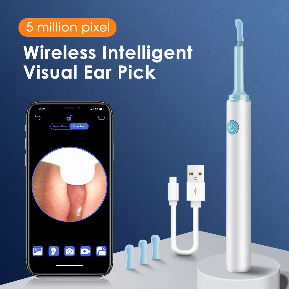 Visual earpick Smart 500W pixel ear Speculum HD light earpick WIFI earpick multi-functional portable picture clear
Visual earpick Smart 500W pixel ear Speculum HD light earpick WIFI earpick multi-functional portable picture clear