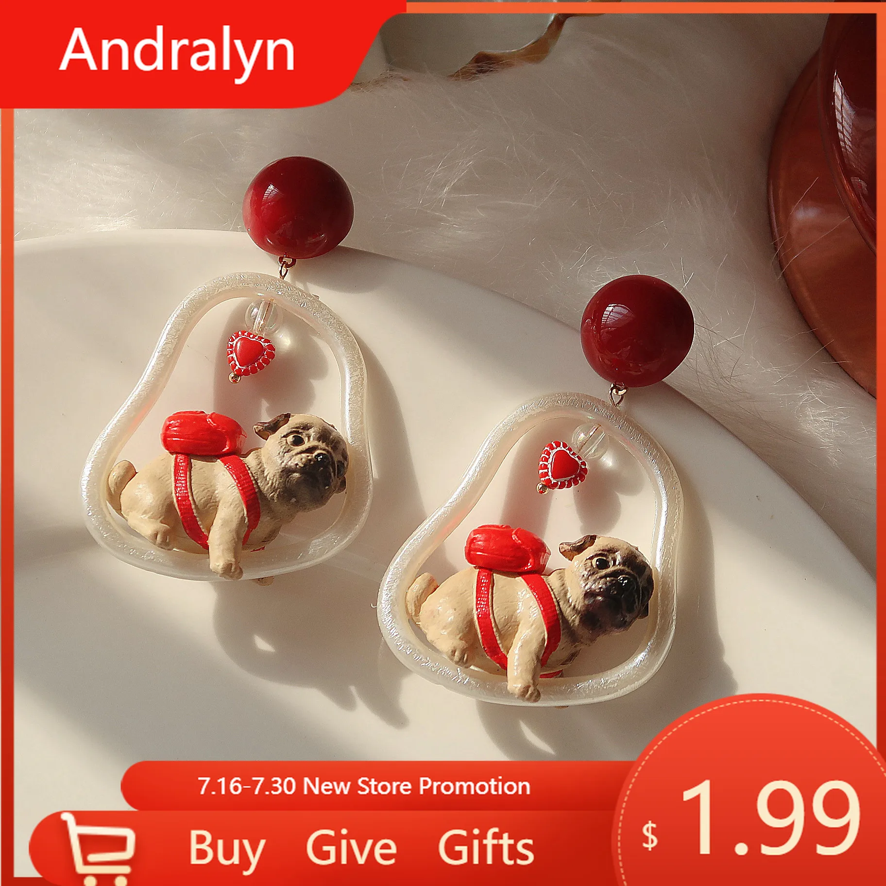 925 Silver Pin Resin Hand-Made Red Pearl Dog Vintage Earrings For Women Ear Clip Jewelry Decoration
925 Silver Pin Resin Hand-Made Red Pearl Dog Vintage Earrings For Women Ear Clip Jewelry Decoration