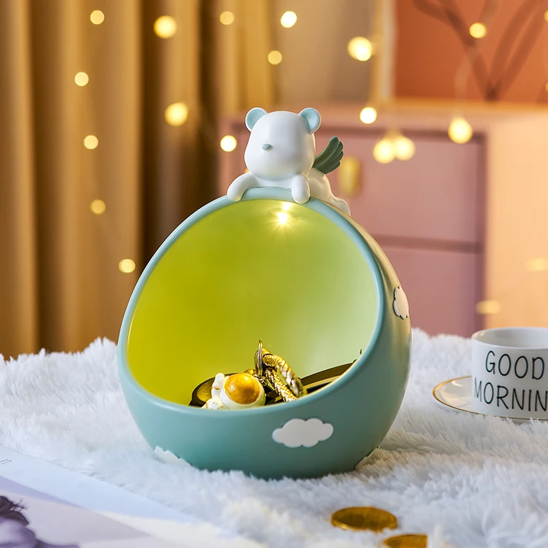 Nordic Home Decoration Accessories Cute Angel Bear Storage Box Candy Chocolate Storage resin Desktop Decorative Accessories Gift
Nordic Home Decoration Accessories Cute Angel Bear Storage Box Candy Chocolate Storage resin Desktop Decorative Accessories Gift