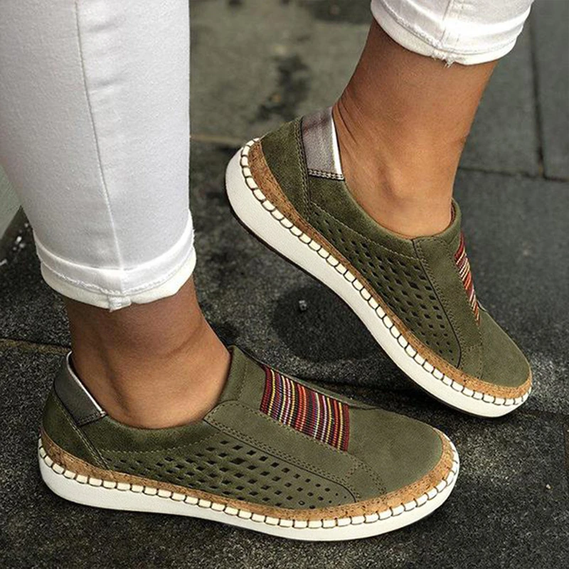 2022 Women Slip on Sneakers Shallow Loafers Vulcanized Shoes Breathable Hollow Out Casual Ladies Shoes Woman Plus Size Dropship
2022 Women Slip on Sneakers Shallow Loafers Vulcanized Shoes Breathable Hollow Out Casual Ladies Shoes Woman Plus Size Dropship