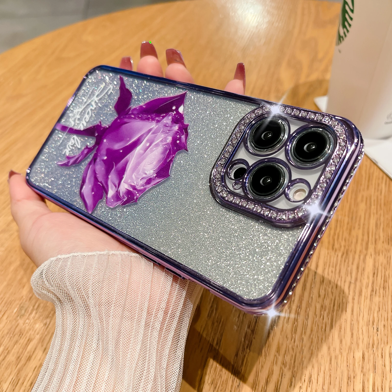 Bling Luxury Gradient Glitter Rhinestone Lens Edge Rose Phone Case For iPhone 14 13 12 11 Pro MAX + Plus Protector Cover
Bling Luxury Gradient Glitter Rhinestone Lens Edge Rose Phone Case For iPhone 14 13 12 11 Pro MAX + Plus Protector Cover