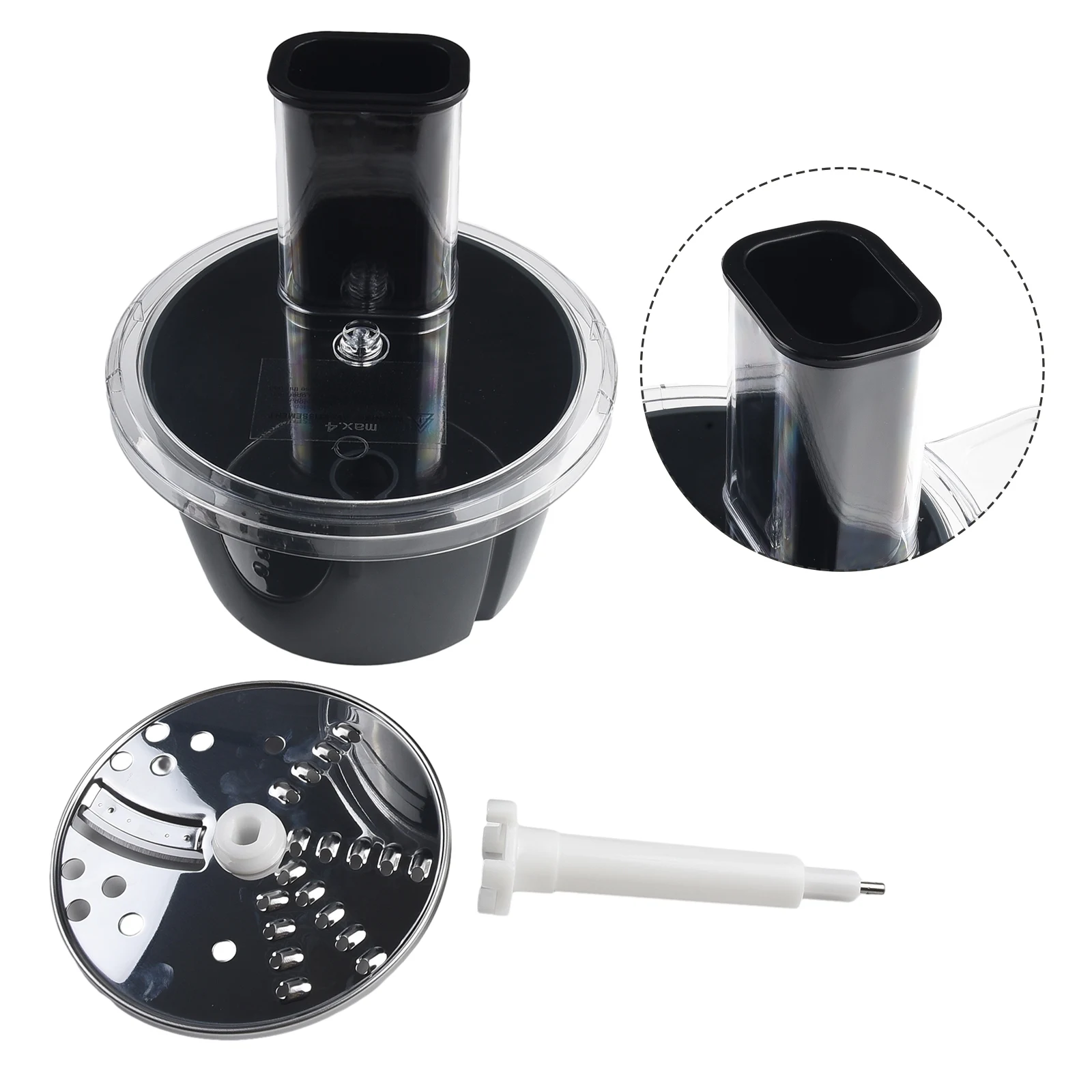 Cutter Kit Food Processor Cutting Disc Multifunctional Push Rod Rocker Top Lid ABS+acrylic+stainless Steel Container
Cutter Kit Food Processor Cutting Disc Multifunctional Push Rod Rocker Top Lid ABS+acrylic+stainless Steel Container
