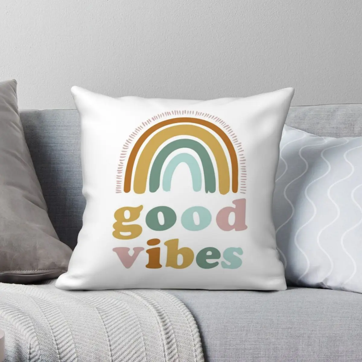 Good Vibes радужные квадратные, наволочка из полиэстера, льна, бархата, с узором, на молнии, декоративный чехол для дивана, подушки
Good Vibes радужные квадратные, наволочка из полиэстера, льна, бархата, с узором, на молнии, декоративный чехол для дивана, подушки