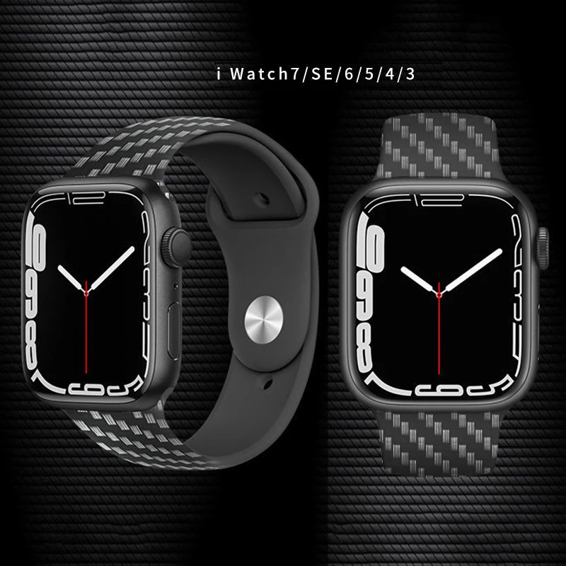 All-in-one Strap for Apple Watch Series 38/40/41mm 42/44/45mm Carbon Fiber Silicone Watches Strap Women Teenagers Watchbands
All-in-one Strap for Apple Watch Series 38/40/41mm 42/44/45mm Carbon Fiber Silicone Watches Strap Women Teenagers Watchbands