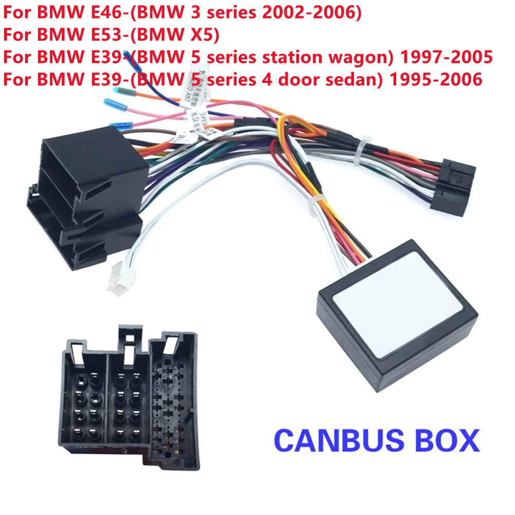 16 Pin An Radio Audio Cable Wiring Harness Adapter+Canbus Protocol Box For BMW E46 3 Series 02-06 E53 X5 E39 5 Series Station W
16 Pin An Radio Audio Cable Wiring Harness Adapter+Canbus Protocol Box For BMW E46 3 Series 02-06 E53 X5 E39 5 Series Station W