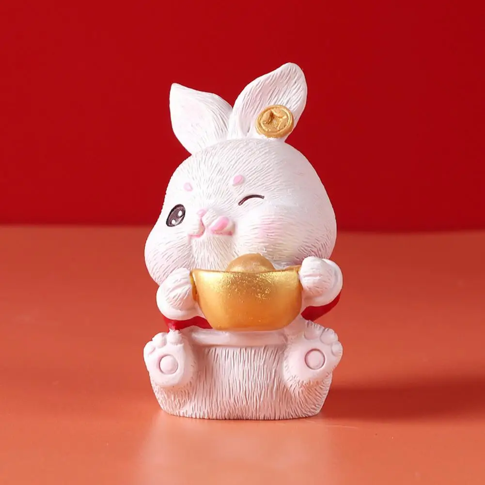 Cute Zodiac Rabbit Ornament Gardening Doll Adorable Solid Models Resin Bunny Model New Year Gift
Cute Zodiac Rabbit Ornament Gardening Doll Adorable Solid Models Resin Bunny Model New Year Gift