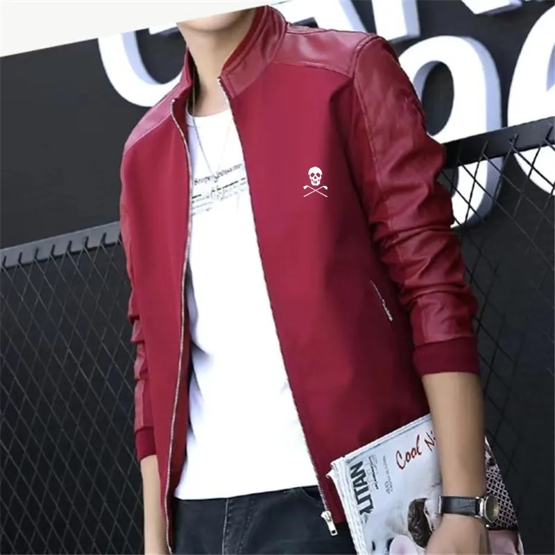 Men's Golf Jacket Autumn Casual Sport Stand Collar Clothing Zip Pu Splicing Motorcycle Coats Male Bomber Jackets Plus Size 5 6xl
Men's Golf Jacket Autumn Casual Sport Stand Collar Clothing Zip Pu Splicing Motorcycle Coats Male Bomber Jackets Plus Size 5 6xl